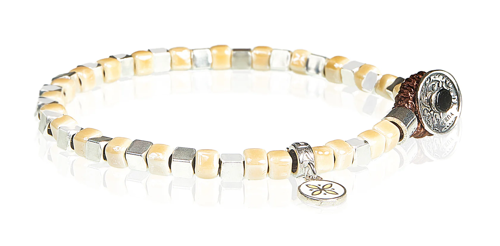 Gerba Silver Ceramic Bracelet CS01