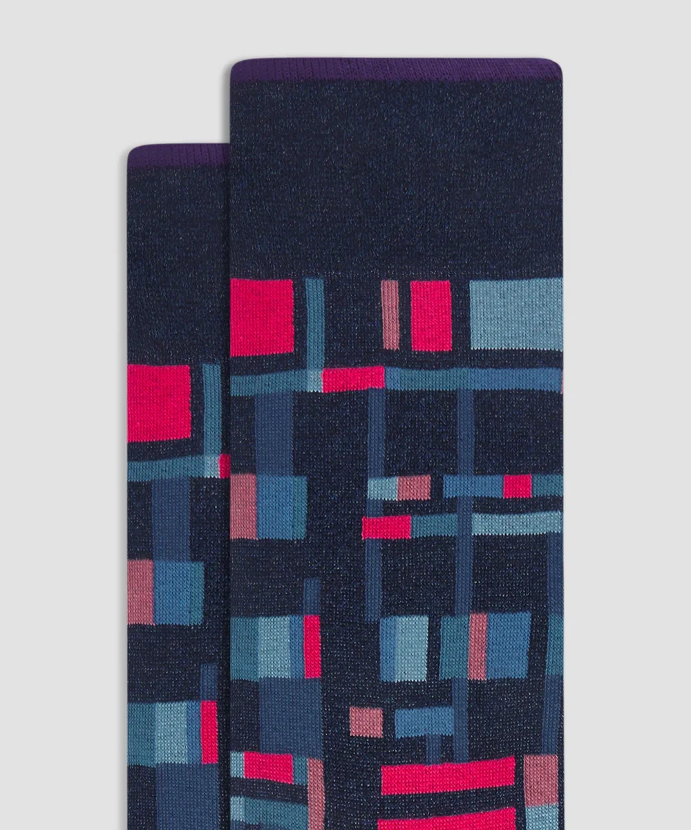 Geometric Mid-Calf Sock - Image 2