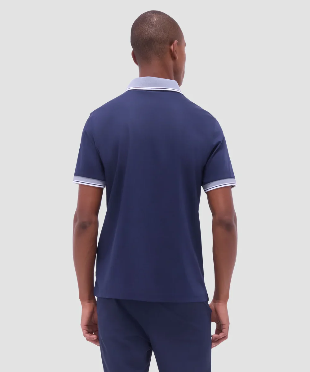 Solid Johnny Collar Polo Shirt - Image 6