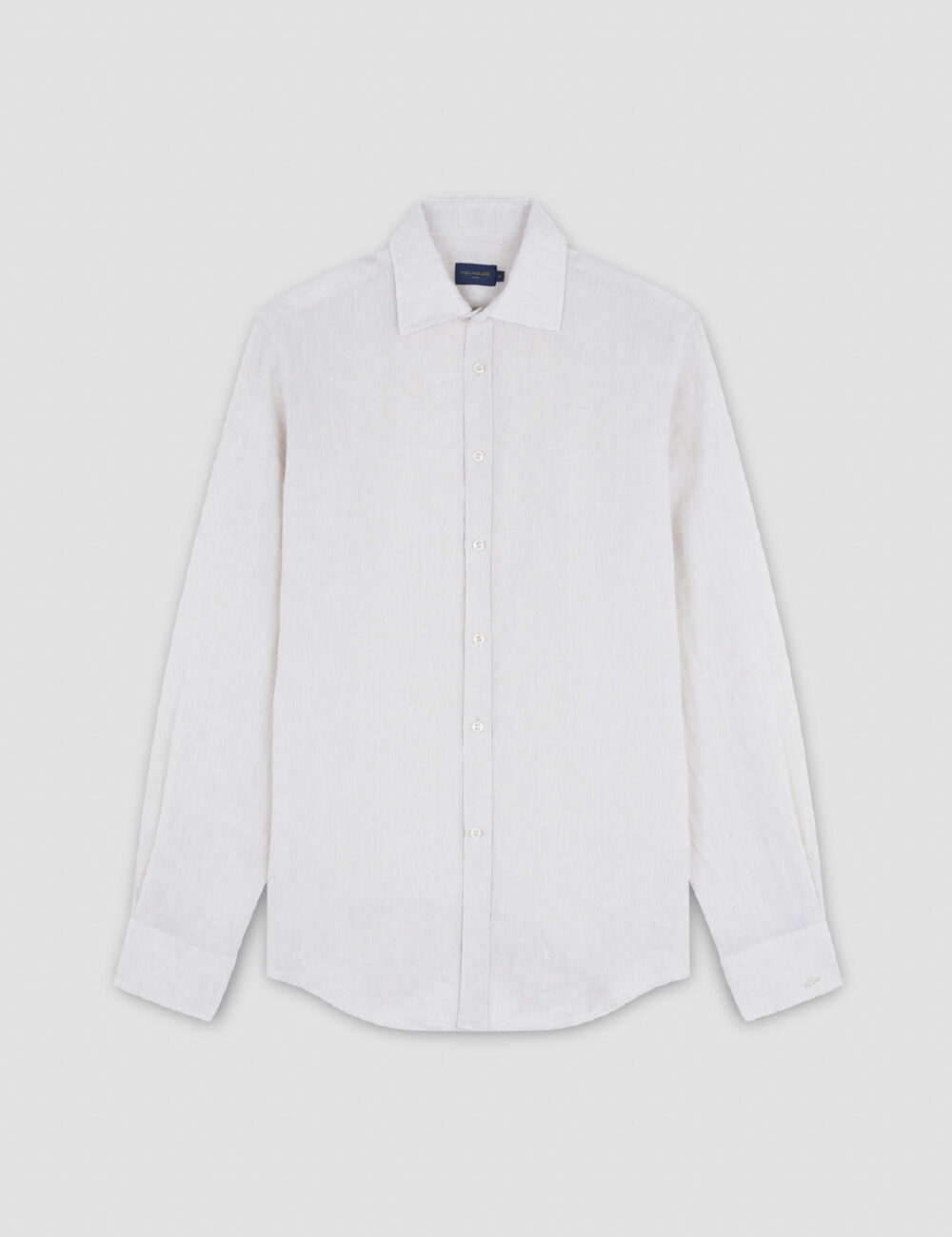 Linen shirt with French collar