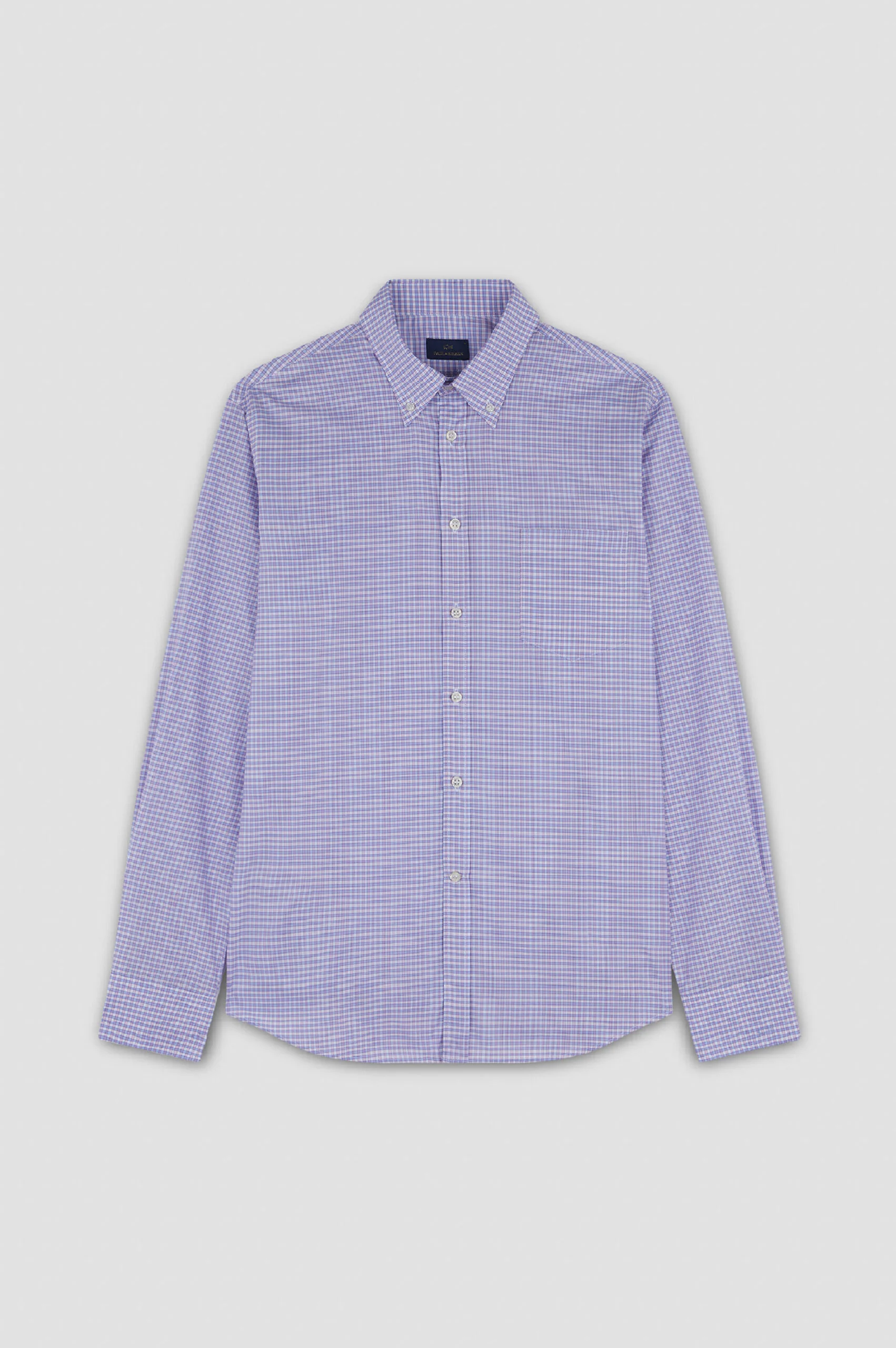 Cotton shirt with check pattern