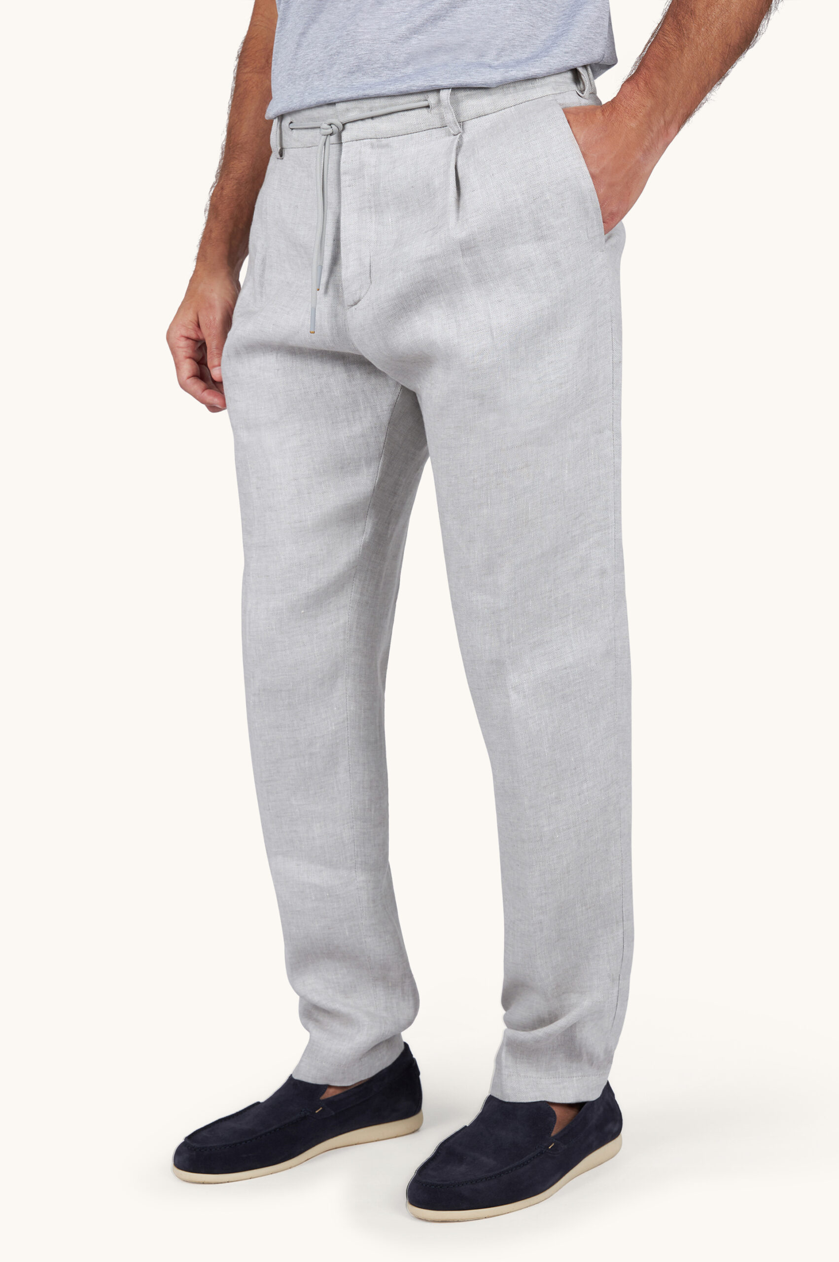 Linen chino trousers