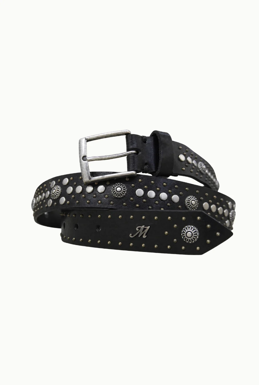 Handmade Leather Belt with Studs